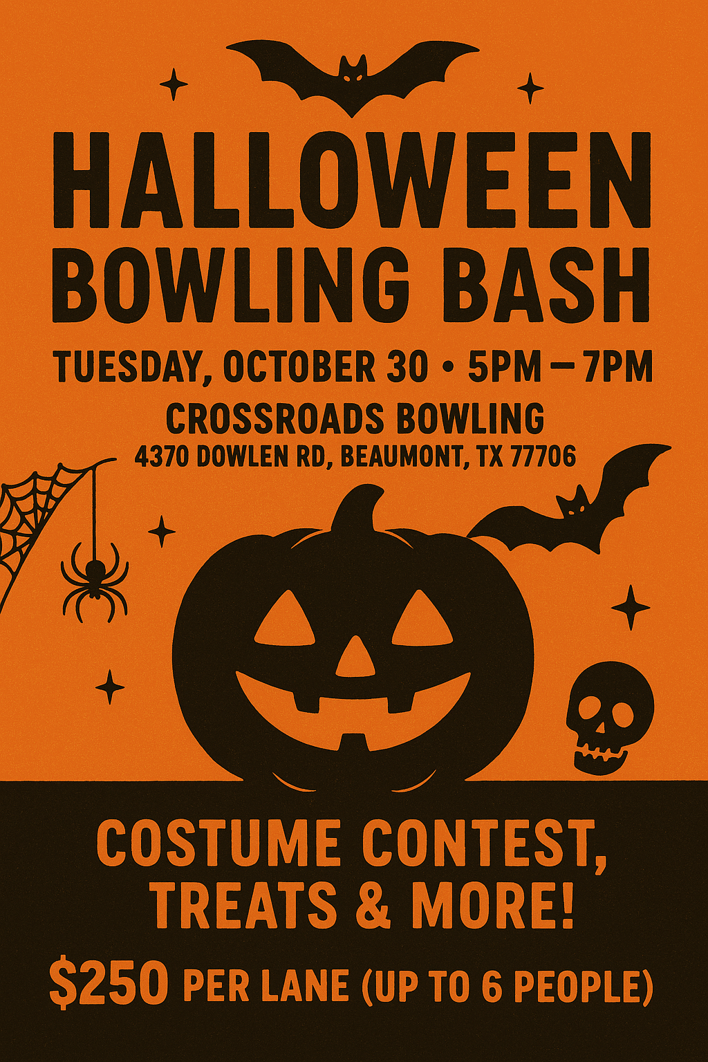 3rd Annual Bowling Bash Halloween Edition